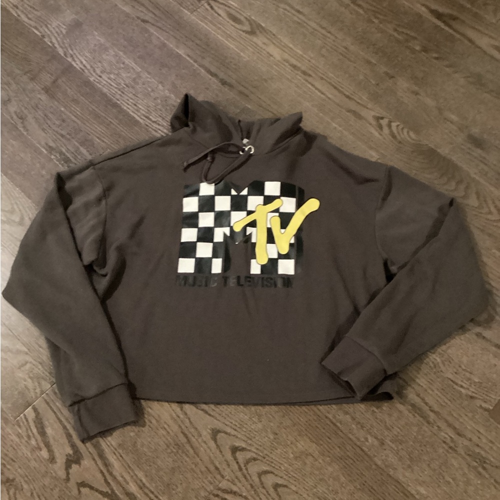 MTV Brown and Yellow Women's Sweater